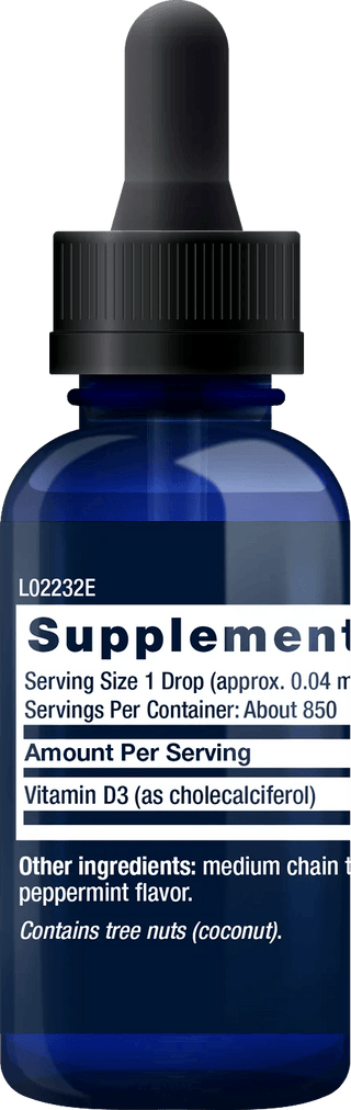 Life Extension - Flytende vitamin D3 - 2000 IU (mintsmak)