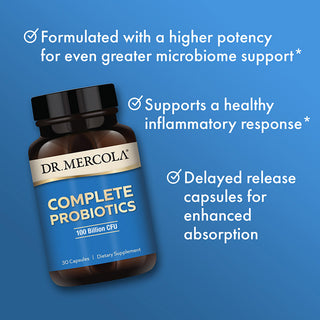 Dr. Mercola - Complete Probiotics 100 Billion CFU (30 kapsler)