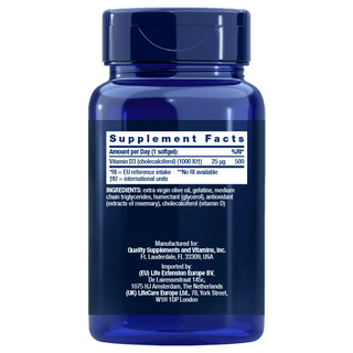 Life Extension - Vitamin D3 (250 softgels)