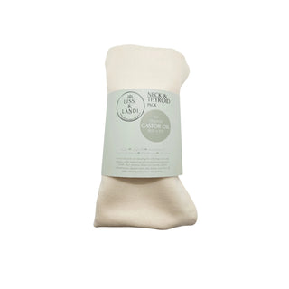 Økologisk castor oil pack for nakke (kastorolje omslag)