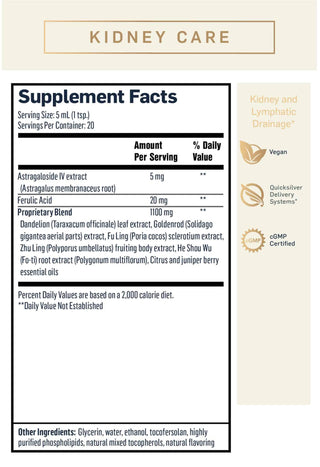 Quicksilver Scientific - Kidney Care (lymfe & nyrestøtte)