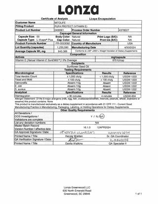 Mitolife - Vitamin E (PUFA protect) 60 kapsler