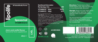 Lipolife - Liposomal Vitamin D (vitamin D3 og K2)
