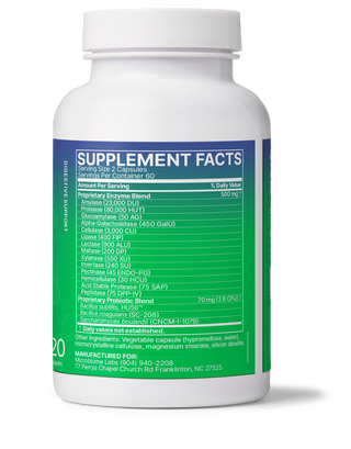 Microbiome Labs - Digest Mate (120 kapsler)