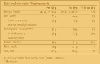 Noordcode - Organic Collagen Protein bar (øko proteinbar) Vanilje Cashew 12 stk.