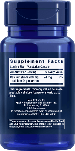 Life Extension - Calcium D-Glucarate (60 kapsler)