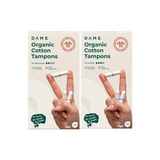 DAME - Økologiske & giftfri tamponger (GOTS-sertifisert)