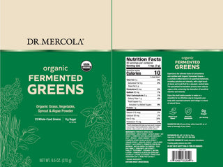 Dr. Mercola - Økologisk Fermented Greens powder (fermentert supermat)