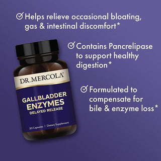 Dr. Mercola - Gallbladder Enzymes (galleblære enzymer) 30 kapsler