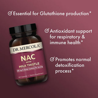 Dr. Mercola - NAC & Milk Thistle (mariatistel) 60 kapsler