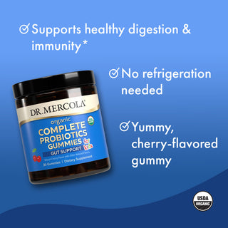 Dr. Mercola - Økologisk Complete Probiotics Gummies for Barn (Probiotika) 30 stk