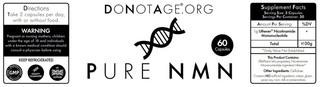DoNotAge - Pure NMN kapsler (Nicotinamide Mononucleotide)
