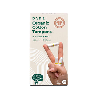 DAME - Økologiske & giftfri tamponger (GOTS-sertifisert)