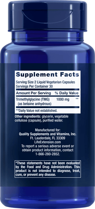 Life Extension - TMG (60 flytende kapsler)