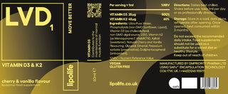 Lipolife - Liposomal Vitamin D (vitamin D3 og K2)