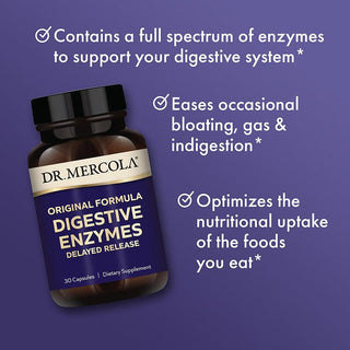 Dr. Mercola - Digestive Enzymes Original (fordøyelsesenzymer) 30 kapsler