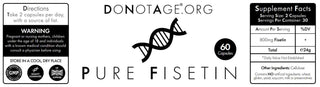 DoNotAge - Pure Fisetin (60 kapsler)