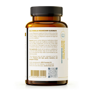 MCS FORMULAS - Magnesium Gluconate (500mg) 90 kapsler