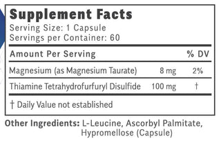 Objective Nutrients - Thiamax 60 kapsler (B1 tiamin)