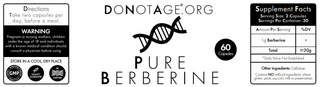 DoNotAge - Pure Berberine