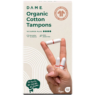 DAME - Økologiske & giftfri tamponger (GOTS-sertifisert)