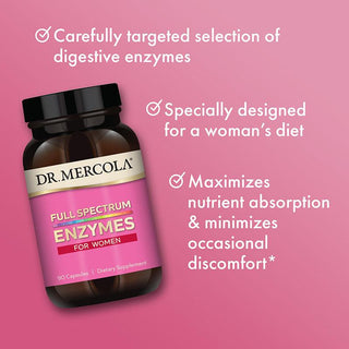 Dr. Mercola - Full Spectrum Enzymes for Women (90 kapsler)