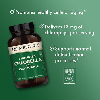 Dr. Mercola - Fermented Chlorella (450 tabletter)