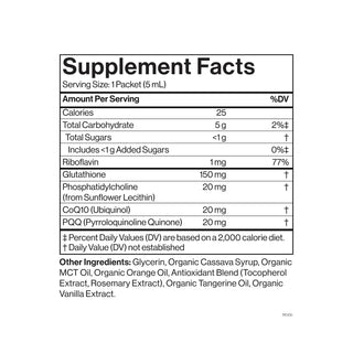 Cymbiotika - Liposomal Glutathione med PQQ (26 porsjonsposer)