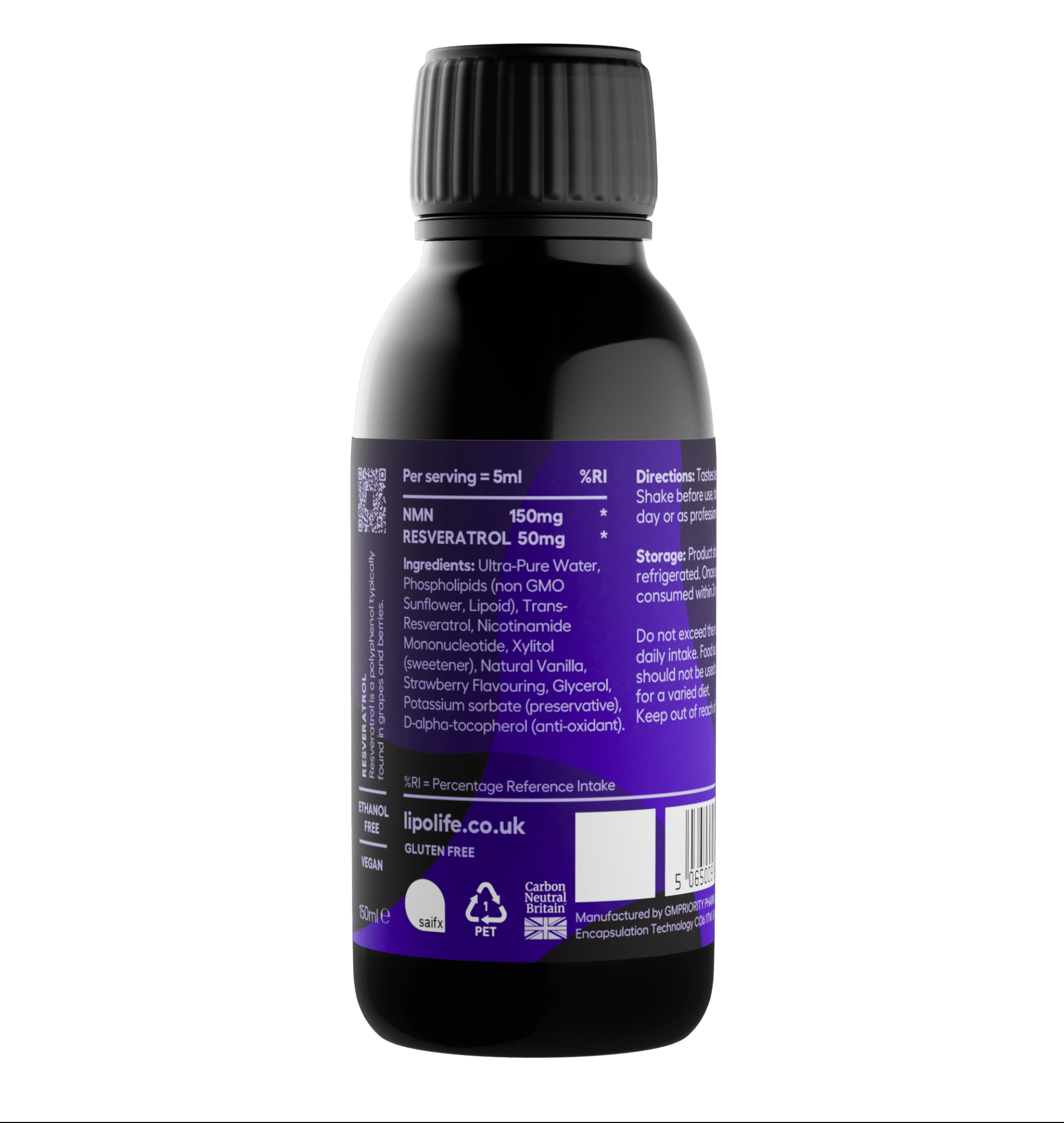 Lipolife Liposomal NMN & Resveratrol Detox.no