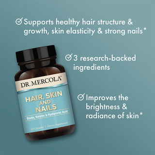 Dr. Mercola - Hair, Skin and Nails (biotin, keratin & hyaluronsyre)