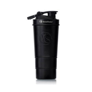 PureSteel MetalShake® - Toksinfri 3-i-1 Protein Shaker 600ml (svart/hvit)