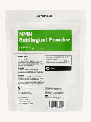 Youth & Earth - NMN Sublingual Pulver  (99% renhet)