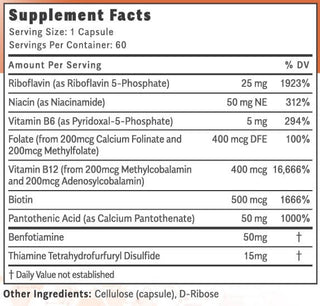 Objective Nutrients - ThiActive B (Methylated B complex) 60 kapsler