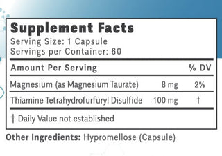 Objective Nutrients - Thiamax 60 kapsler (B1 tiamin)