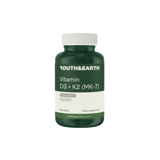 Youth & Earth - Vitamin D3 (4000 IU) + K2 (200 mcg) x 90 Softgels